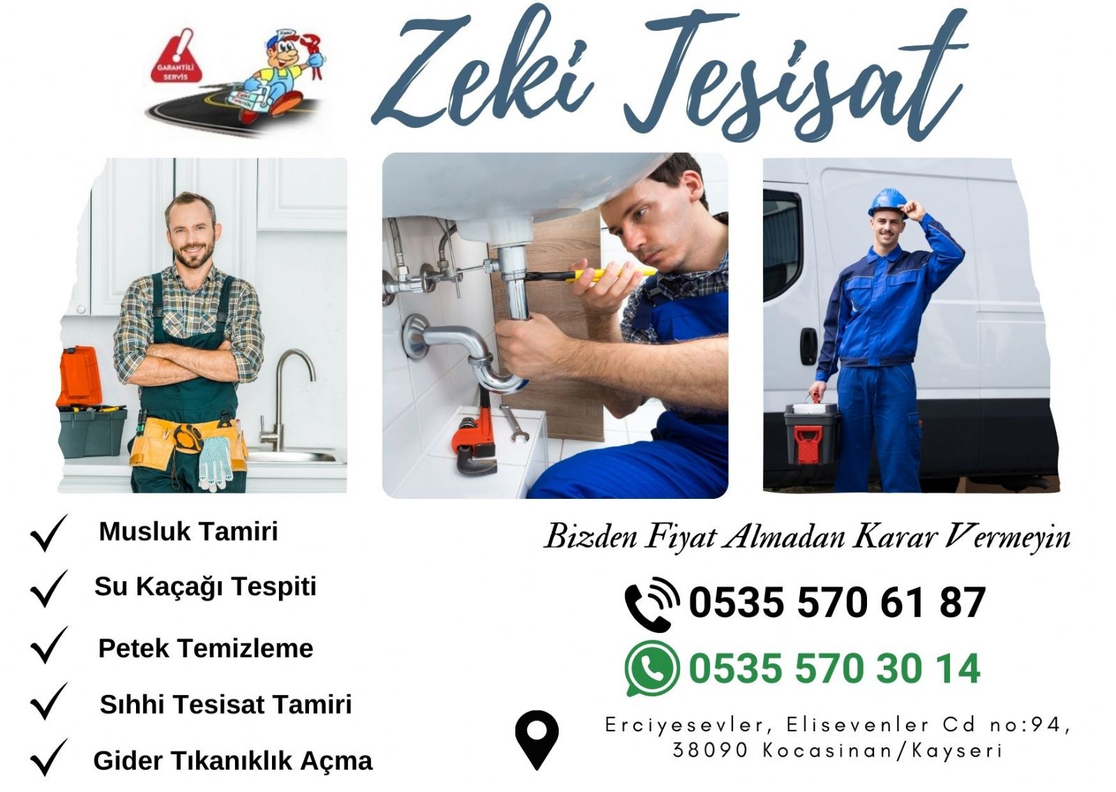Kocasinan Tesisatçı